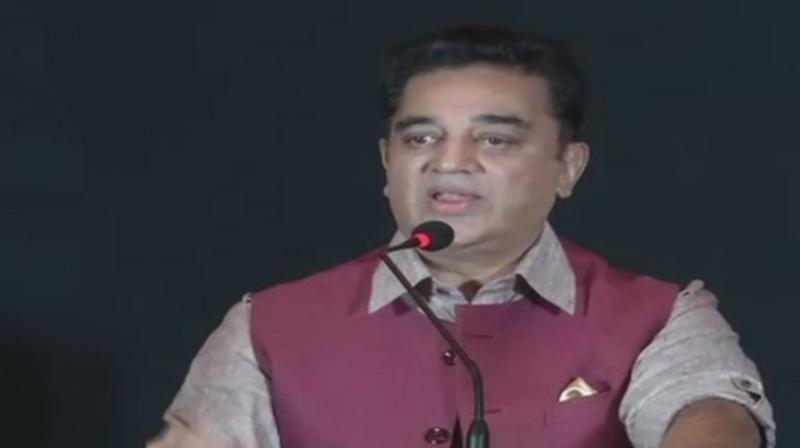 Veteran Tamil actor Kamal Haasan, on his 63rd birthday on Wednesday, announced that the work on his political party is in progress. (Photo: ANI | Twitter)