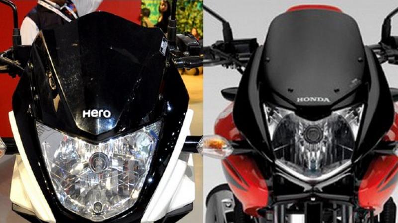 The countrys largest two-wheeler maker Hero MotoCorp has increased its lead over rival Honda Motorcycles and Scooters India (HMSI) to over 2.15 lakh units in the first two months of the current fiscal. (Photo courtesy: Bikeadvice)