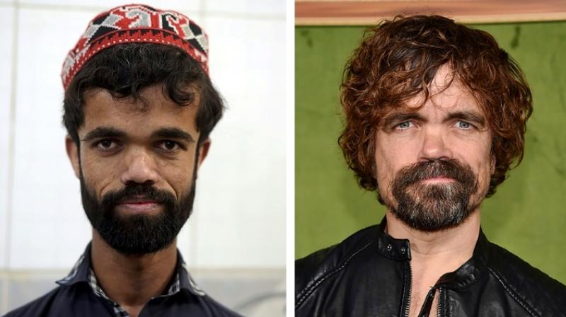 Side-by-side photgraphs of Pakistani waiter Rozi Khan and US actor Peter Dinklage have unsurprisingly made their way onto social media. (Photo: AFP)