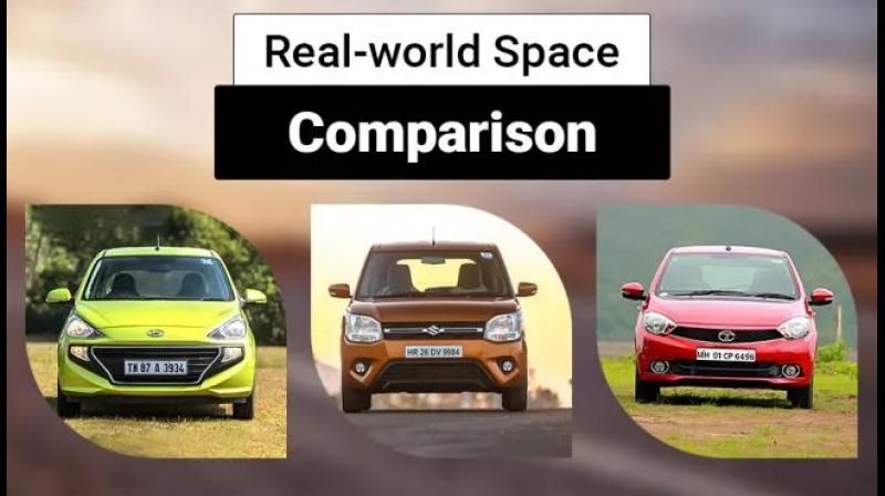 Maruti Suzuki WagonR vs Hyundai Santro vs Tata Tiago: Real-world space comparison