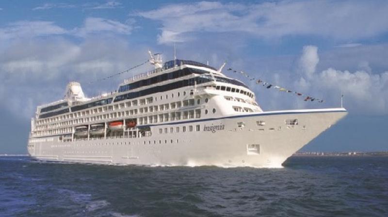 The newly refurbished Oceania Insignia sails to the shores of India