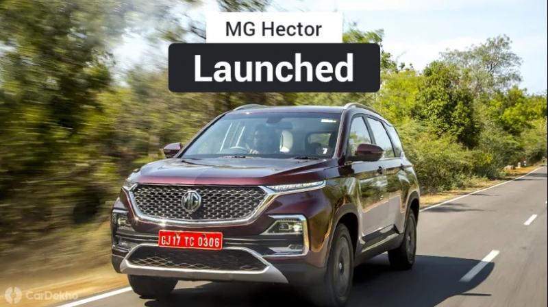MG Hector launched; Price starts below Tata Harrier, Jeep Compass and Hyundai Tucson