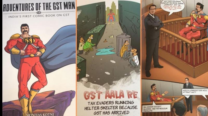 Comic book \Adventures of the GST Man\ to demystify GST rules
