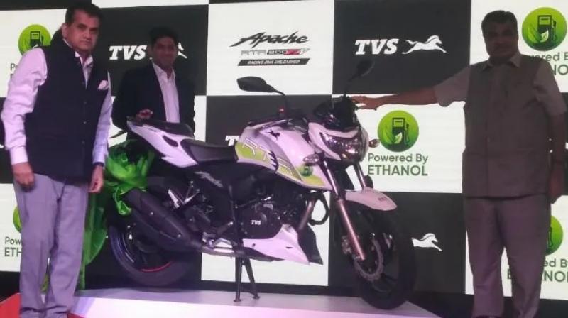 Ethanol-powered TVS Apache RTR 200 Fi E100 launched at Rs 1.2 lakh