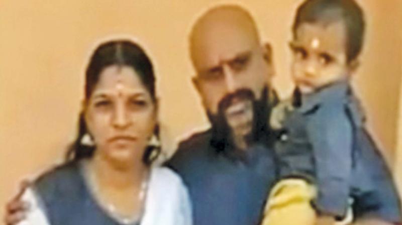 Shailaja with her husband and two kids. Her husband passed away 2 months ago. (Photo: DC)