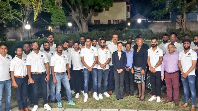 Virat Kohli and Co attend dinner at Indian High Commissioner\s residence in Jamaica