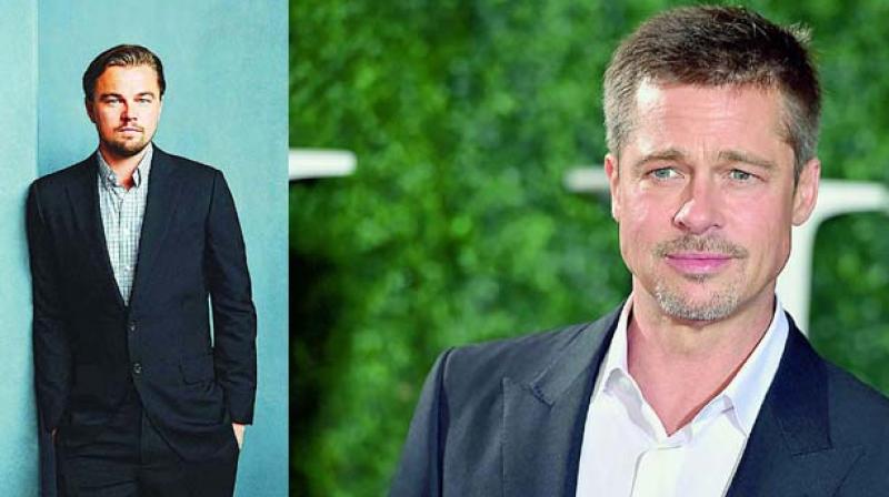 Hollywood stars Leonardo DiCaprio and Brad Pitt