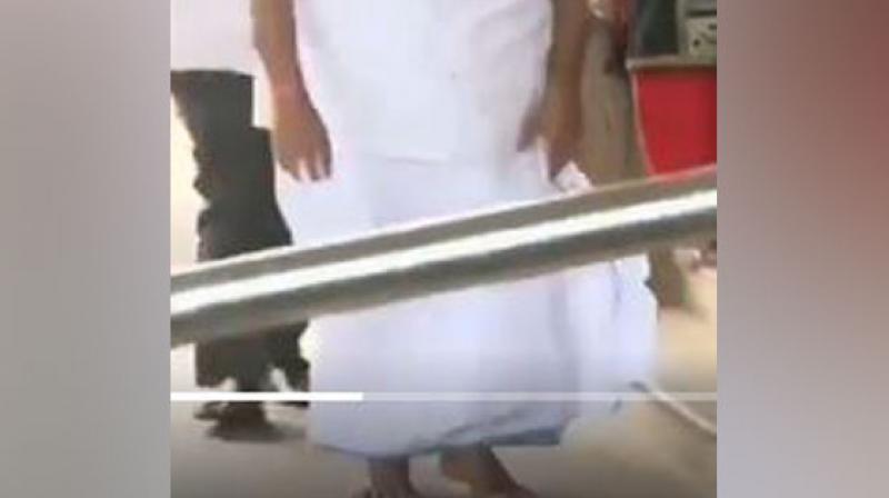 Watch: Karnataka Minister HD Revanna arrives barefoot at state assembly