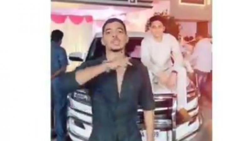 Telangana Home Minister\s grandson dares officer in TikTok video atop DGP\s vehicle