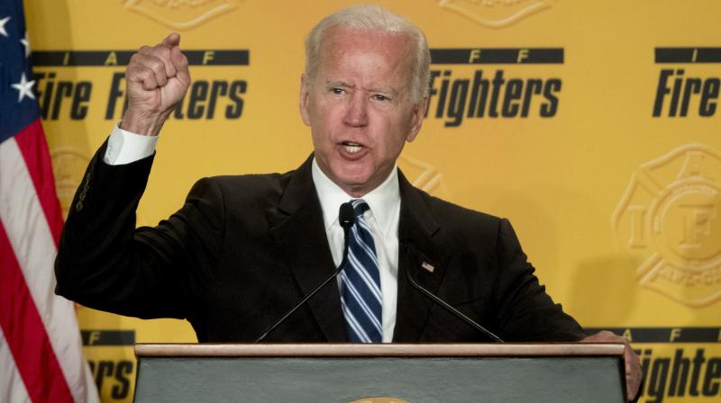 Joe Biden accused of inappropriately kissing former US lawmaker