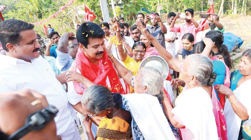 LDF supported Joice George campaigns at Kothamangalam