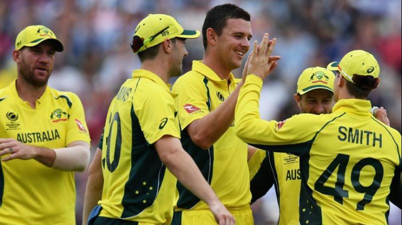 Pace bowler Mitchell Starc was the cream of the crop with four wickets in nine balls against Bangladesh. (Photo: AFP).
