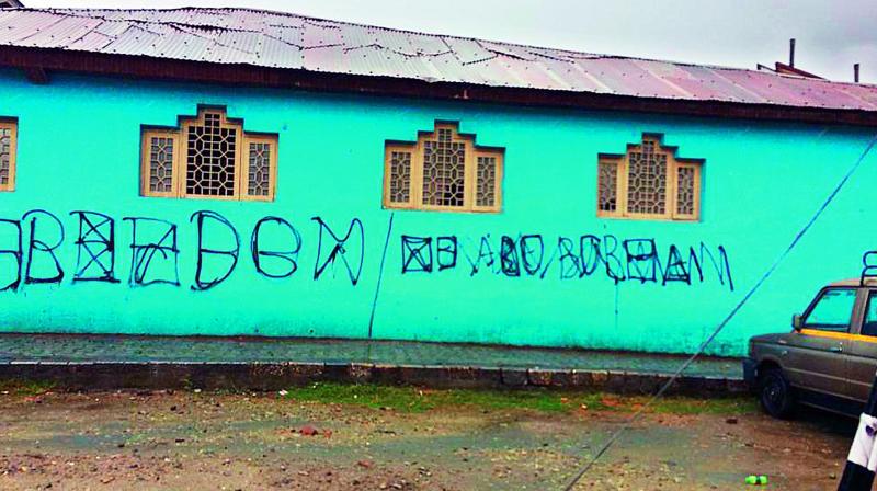 Writing on the wall: Locals vent ire through graffiti