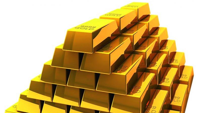 Gold falls Rs 150 per 10 gm on weak demand