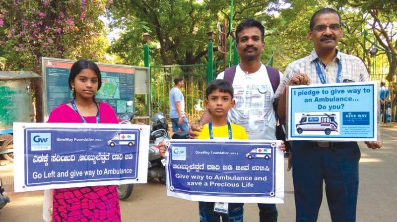 Bengaluru foundation: Making people â€˜GiveWayâ€™ to ambulances