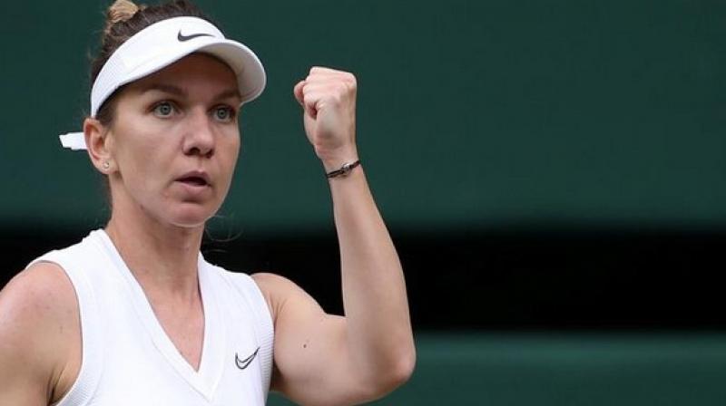 Halep took full advantage of the opportunity to peg the seven time Wimbledon champ to easily win the second set 6-2, to win her maiden All England Club title. (Photo: ANI)