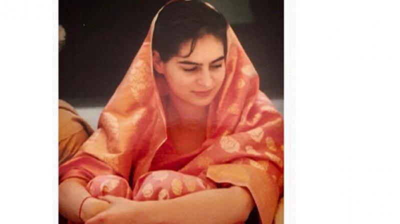 Priyanka Gandhi joins \#SareeTwitter\ with throwback pic from wedding day