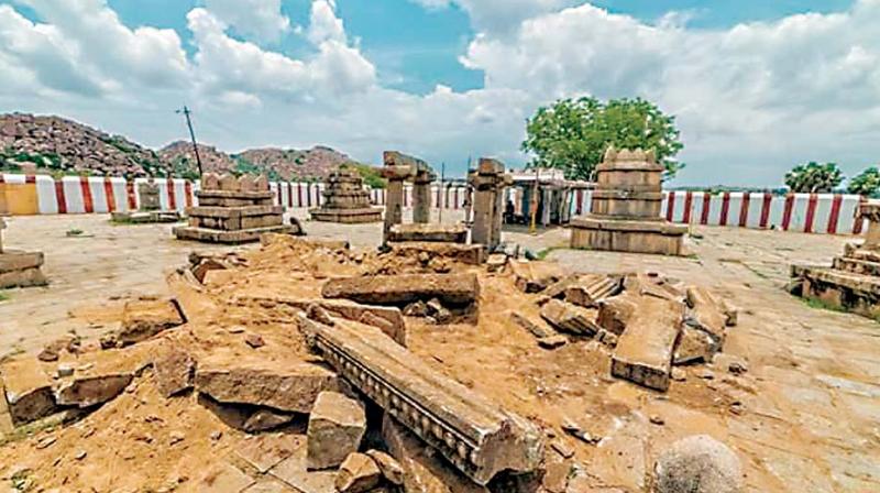 Hampi ruins vandalised: Anegundiâ€™s Brindavana target