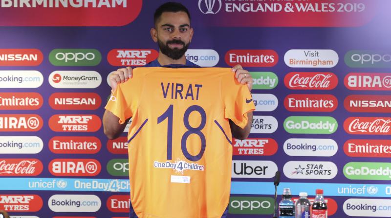 ICC CWC\19: \Orange jersey is one-off, blue remains our colour\: Kohli