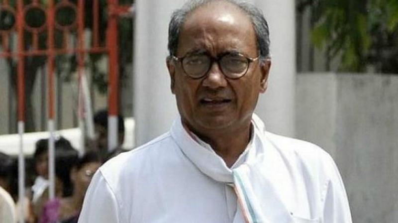 Rajya Sabha Member Digvijay Singh, who is also the in-charge for Congress affairs in Telangana and AP, triggered controversy on Monday.