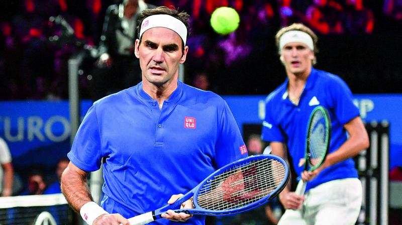 Roger Federer secures lead for Europe