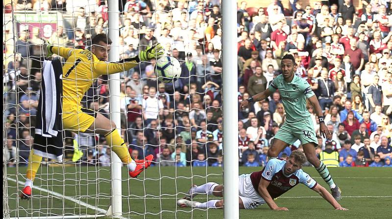 Premier League: Aubameyang\s brace crushes Burnley 3-1, Arsenal stays at fifth