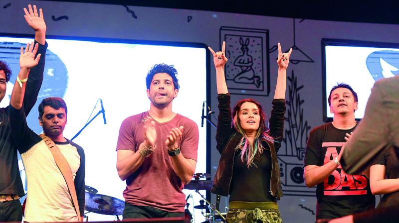 Farhan Akhtar and Shraddha Kapoor promoted their new film on the sidelines of the festival.