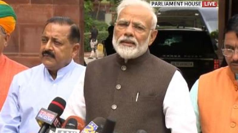 Modi also said the new House has a high number of women MPs.  (Photo: ANI | Twitter)