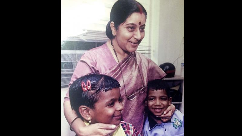 Sushma Swaraj hugged HIV kids, broke taboo