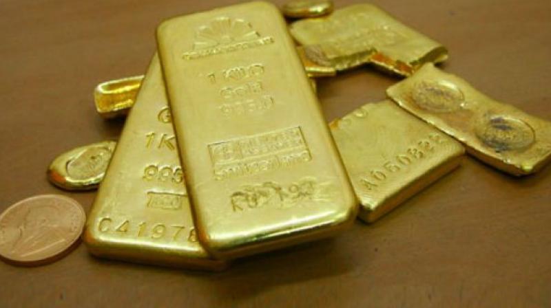 Gold traded 0.37 per cent higher at USD 1,175.90 an ounce in Singapore today.