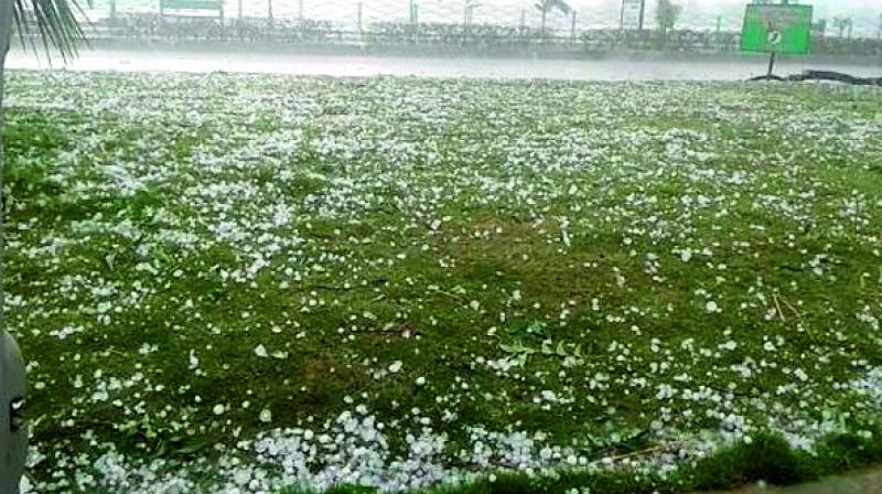 Hailstones, rain lash Telangana, thunderstorms ahead