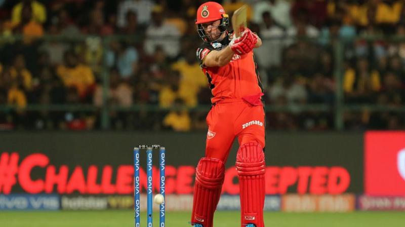 Man of the Match AB de Villiers, who scored an unbeaten 82 off 44, credited RCB bowlers for winning the match for the team. (Photo: BCCI)