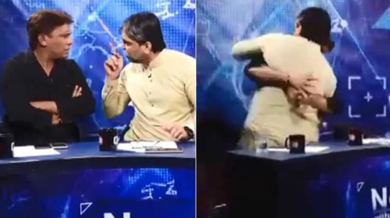 Watch: Pakistani leader attacks journalist during live TV debate