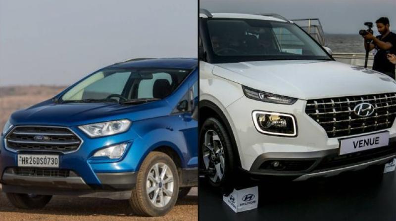 Hyundai Venue vs Ford EcoSport: In pics