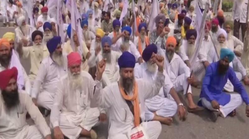 Farmers stage protest against RCEP deal in Amritsar