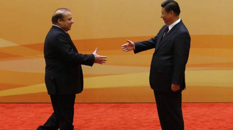 Pakistans Prime Minister Nawaz Sharif with Chinese President Xi Jinping (Photo: AFP)