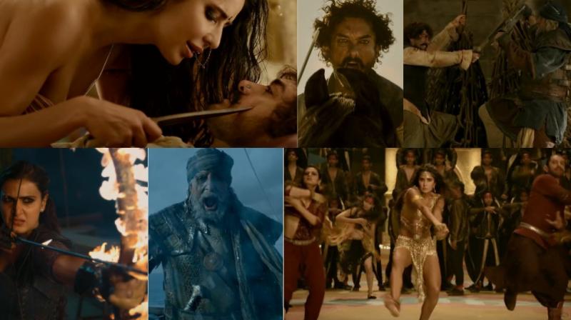 Screengrabs from Thugs of Hindostan trailer.