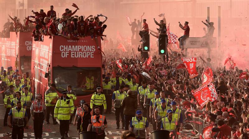 Liverpool celebrates Champions League win with bus parade