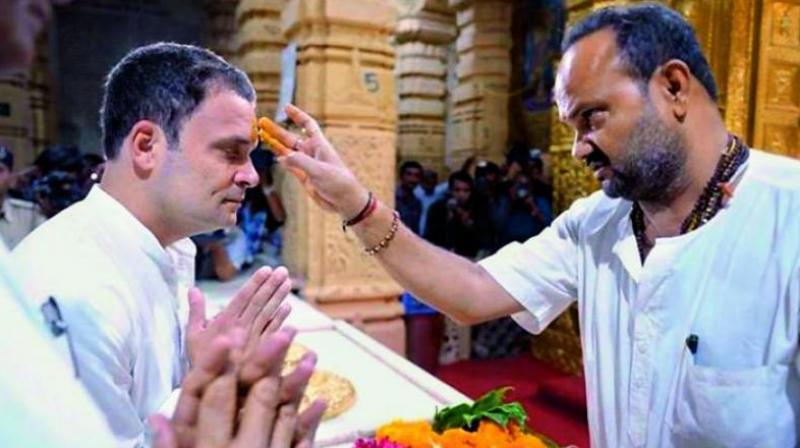 After Congress vice-president Rahul Gandhis visit to the famous Somnath Temple on Wednesday, the BJP sought to whip up a furore over the Congress leaders name being entered in its  non-Hindu  visitors register.