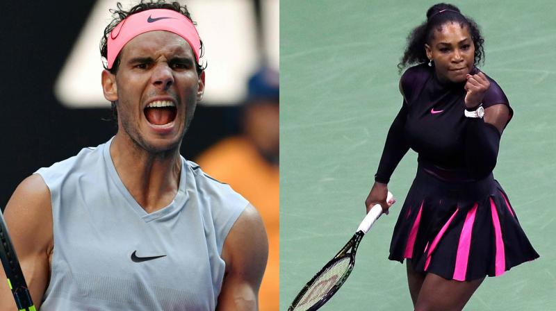 Serena Williams and Rafael Nadal, the two superstars who own 40 Grand Slam titles between them, headline an opening day that sees eight former US Open champions in action. (Photo: AFP / AP)