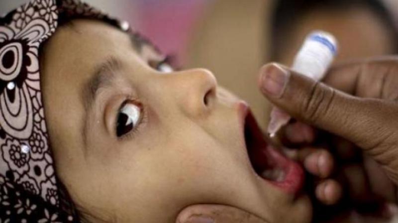 The polio vaccination drive is carried out twice a year.   (Representational Image)