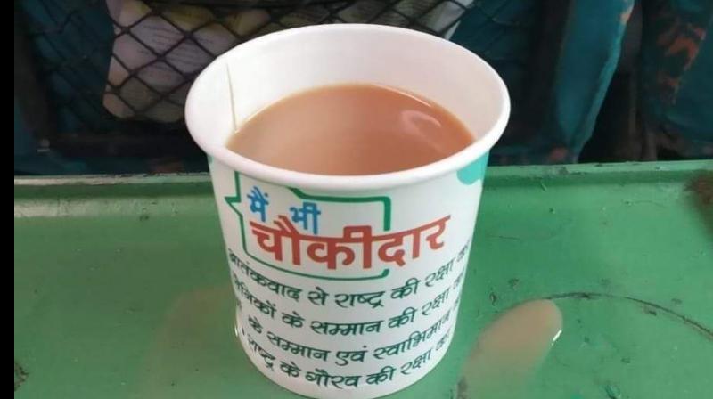 As the image tweeted by a passenger went viral, railways said they have withdrawn the cup and penalised the contractor. (Photo: Twitter | @payalmehta100)