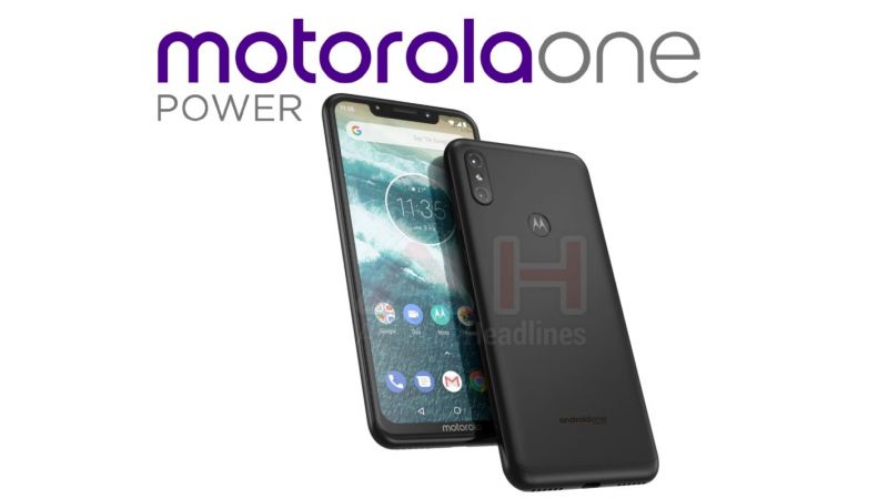 Motorola One Power leaked image notch