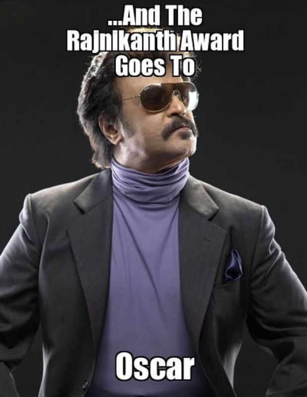 Rajini's Oscars meme.
