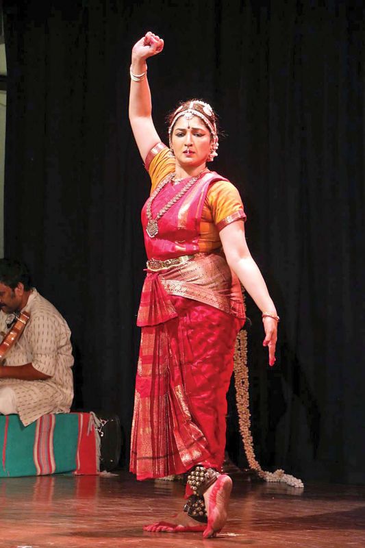 Srinidhi Chidambaram performing at Brahma Gana Sabha music festival on Friday. (Photo: DC)