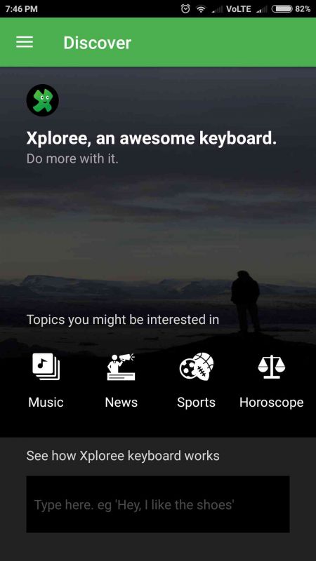 Xploree keyboard