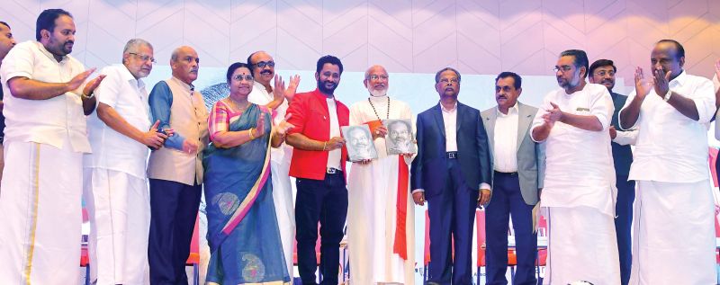 Dignitaries at the book release held in Kochi