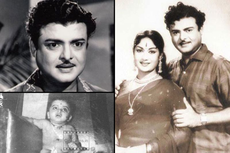 Childhood picture of Rekha and her parents.