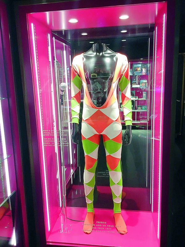 Freddie Mercury's costume at display