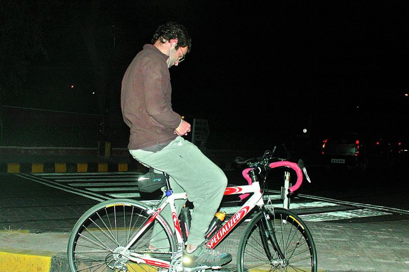 Rahul Gandhi gets his dose of daily exercise by cycling,  running, swimming and Aikido, a Japanese martial art form